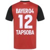 Original Fußballtrikot Bayer 04 Leverkusen Edmond Tapsoba 12 Heimtrikot 2024-25 Für Herren